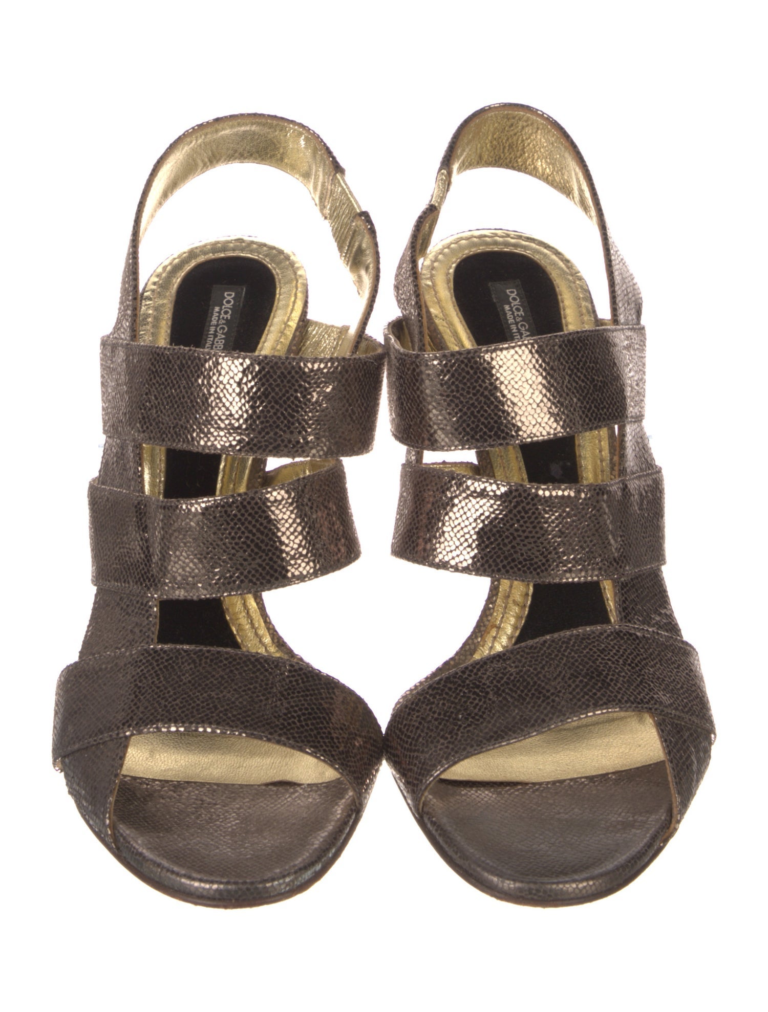 Dolce & Gabbana Leather Gladiator Sandals